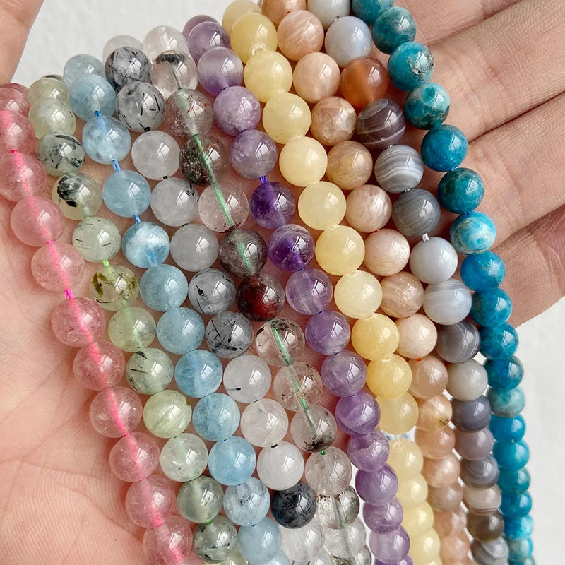 High Quality Limited Natural Stone Beads Round Malachite Jades