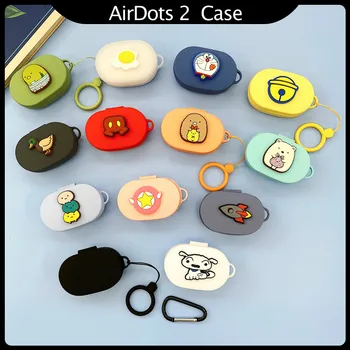 

Cartoon Cute Earphone Cover for Redmi Airdots Case with Hook Protection Frame For XiaoMi Airdots Earphone Cases