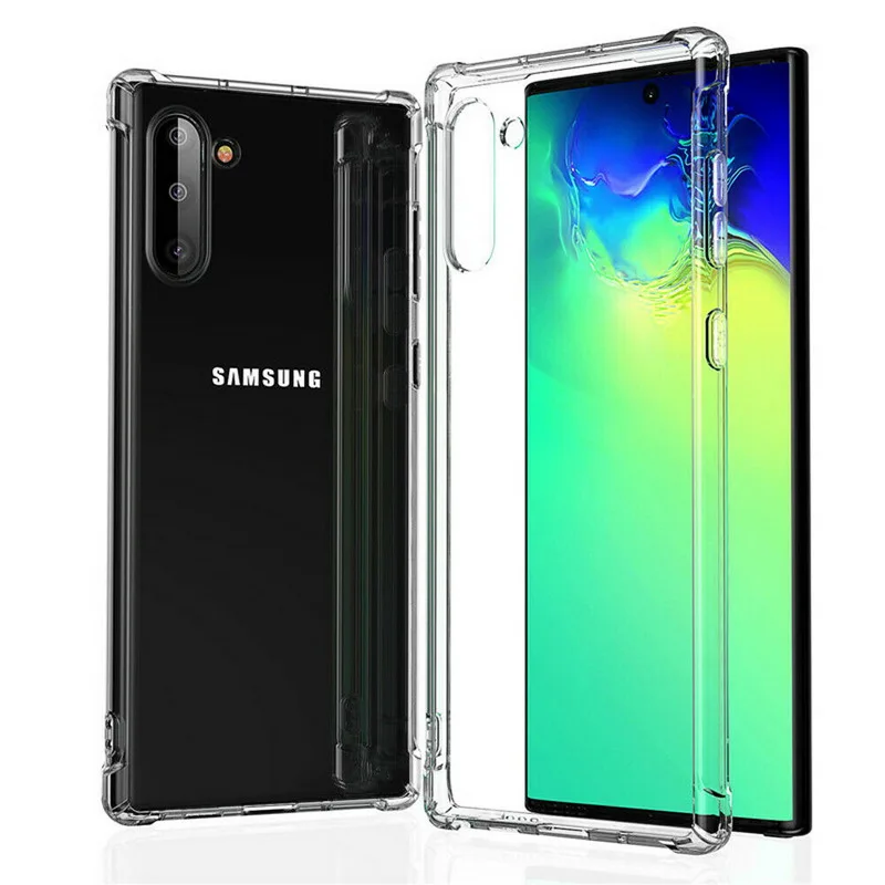 Ударопрочный силиконовый прозрачный чехол для телефона чехол для samsung Galaxy Note 10 Pro A30 A50 A70 A9 A7 A6 A8 плюс 10 20 40 60 A20e A10e M40