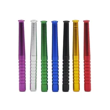 Um taco de beisebol do metal do hitter dado forma 78mm tubo de fumo do fumo do tabaco do tubo do tubo do tubo de fumo do snuffer do snuffer da erva da bala(China)