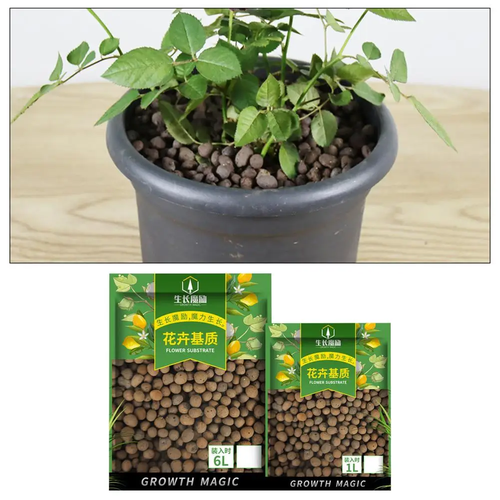 Description Picture 3 of item1L Organic Clay Pebbles 100% Natural Expanded Clay Pebbles for Hydroponic Gardening, Orchids, Drainage, Decoration, Aquaponics