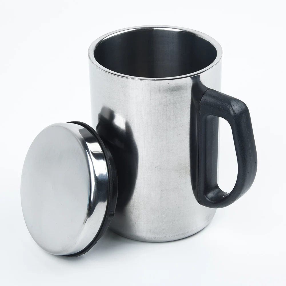 Кофейная чашка из нержавеющей стали с ручкой термос кружка для путешествий 500
