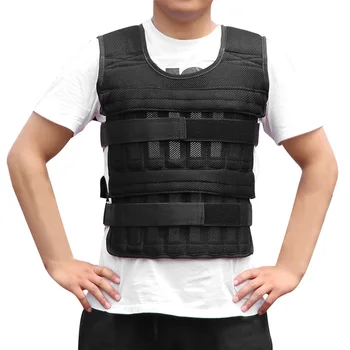 

Adjustable Waistcoat Sports Magic Sticker Fitness Shockproof Breathable Soft Training Loading Multi Pockets Weighted Vest Boxing
