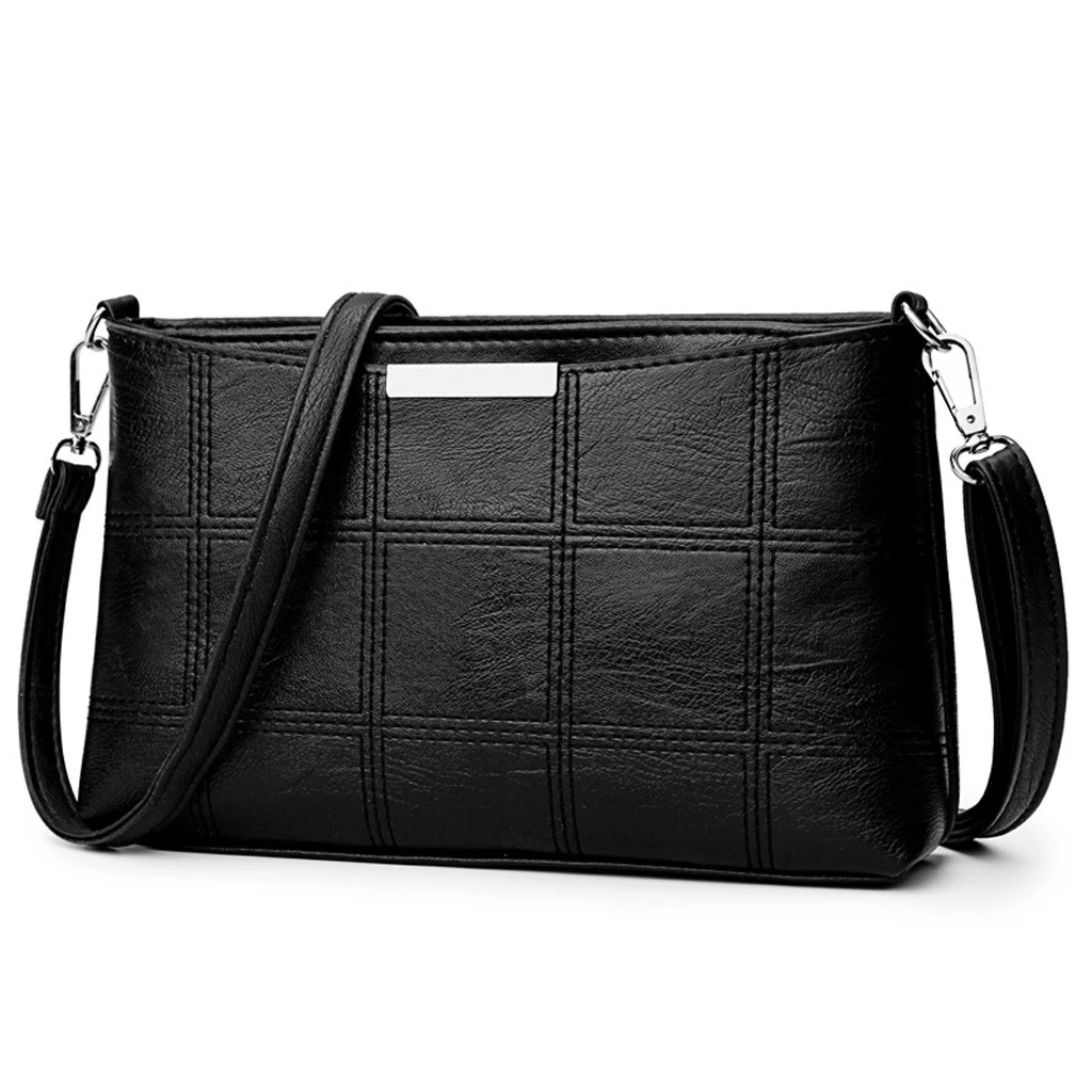 Luxury Leather Messenger Bags Women Clutch Mini Crossbody  Phone Coin Shoulder Bag Female Large Capacity Ladies Purse Zipper 820