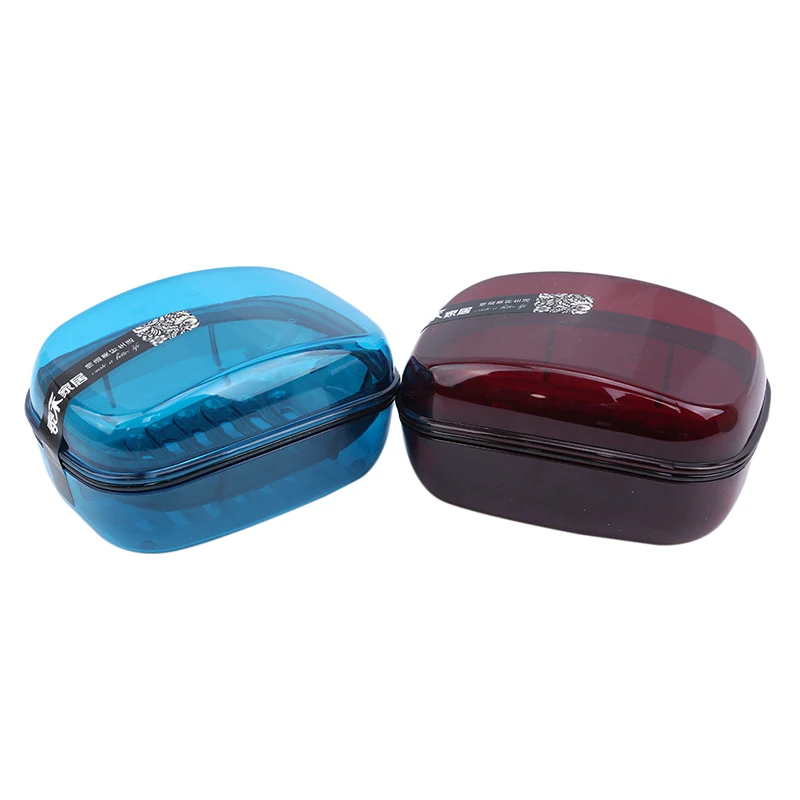 Portable Travel Soap Box Simple Double Heightening Soap Box Home Kitchen Bathroom Drain Soap Box With Lid Household Supplies