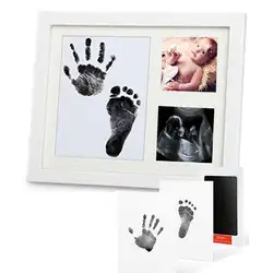 Детский комплект отпечатка пальца рамка для фотографий с безопасной и нетоксичной чернильной прокладкой идеальный новорожденный Keepsakes