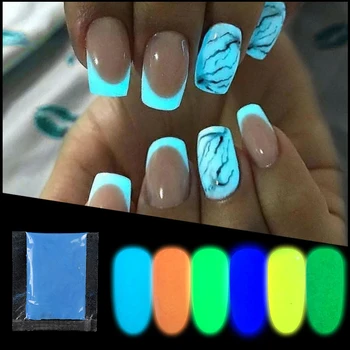

10/30g Colorful Fluorescence Powder Nail Glitter Powder Light Luminous Ultrafine Glow in the Dark Decoration Nail Art Neon DIY