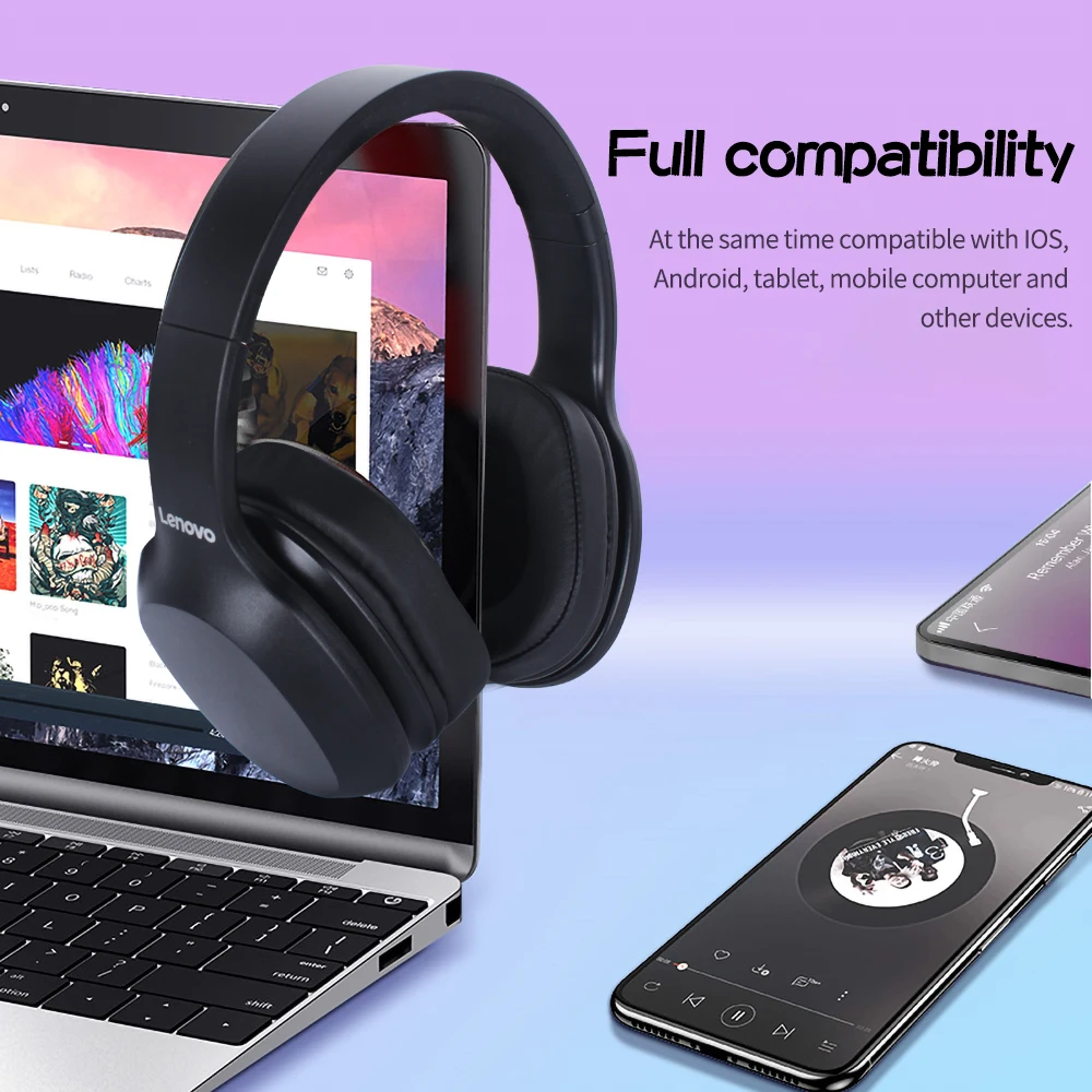 Беспроводные наушники Lenovo Bluetooth 5 0 многорежимная стереогарнитура с микрофоном