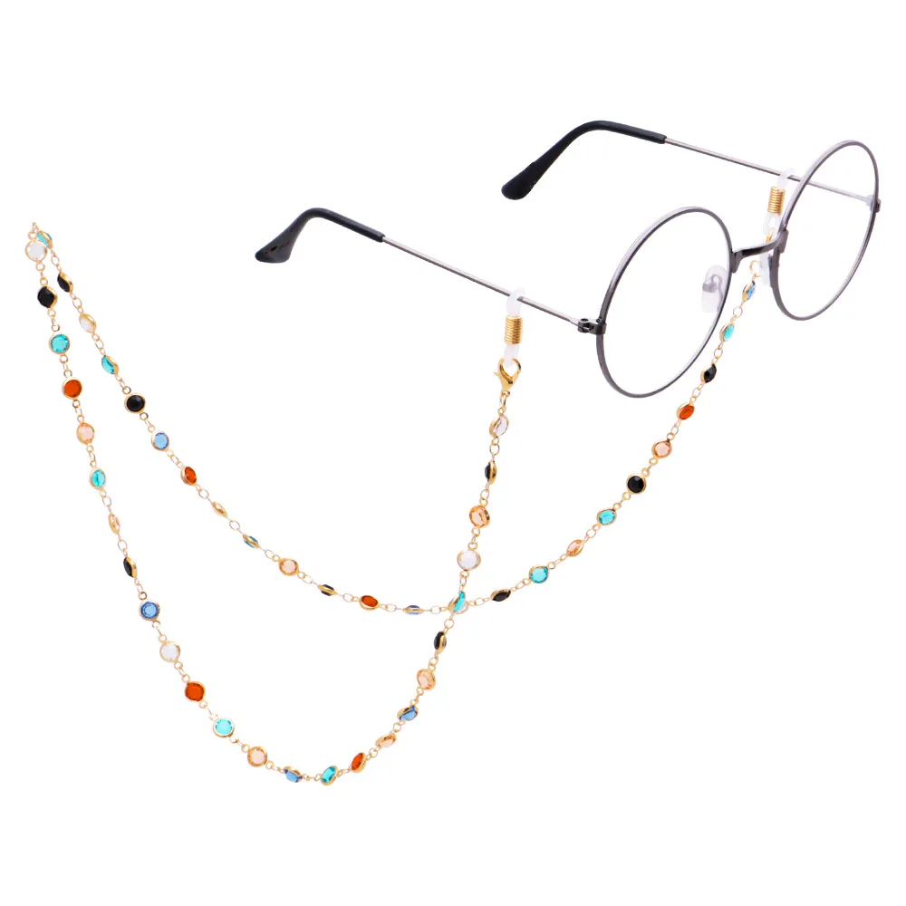 

Crystal Beads Glasses Chains Eyeglasses Rope Strap Neck Cord Anti Slip Eyeglass Holder Sunglasses String Sports Glasses Accessor