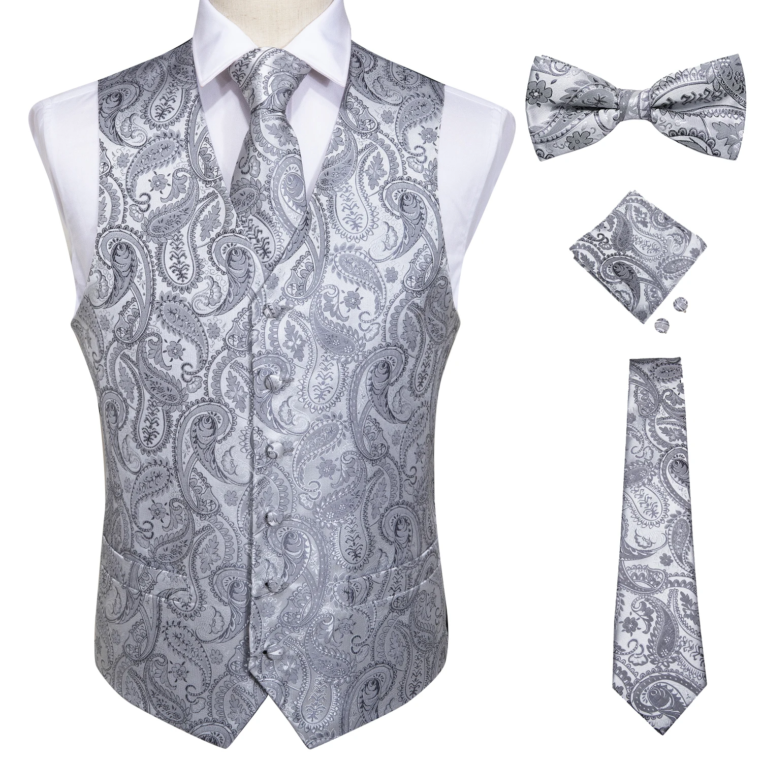 gilet mariage homme fleuri