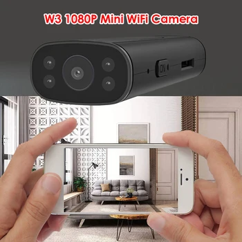 

Mini WiFi Camera 1080P Human Motion Alarm W3 Home Security Monitor Set IP CCTV for Office Caring Computer Supplies