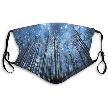 

Dustproof Polyester Fiber Printing Mask Adjustable Earrings Mouth-muffle Anti Pollution Washable care Reusable Products