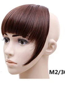 Синтетическая накладная челка заколка для волос для женщин накладка с прической зажимы челка высокотемпературный волоконный блонд цвет - Цвет: M230