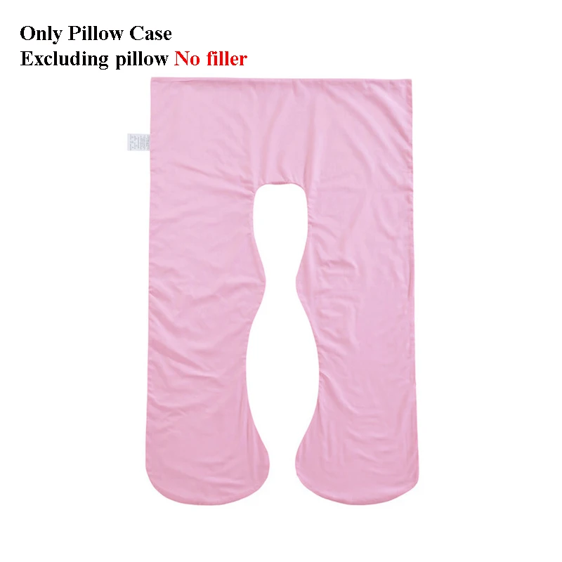 Подушка-чехол для сна для беременных женщин, хлопок, Подушка-чехол u-образной формы для беременных, Подушка для беременных - Цвет: Pink