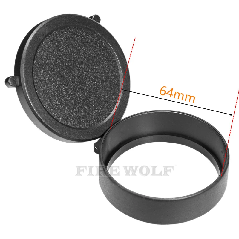Enhanced Rifle Scope Protective Lens Cover - Quick Flip Spring-Loaded Cap