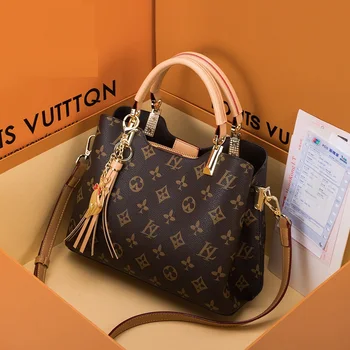 

2020 High Quality Genuine Leather Shoulder Bags Famous Designer Women Purse and Handbags Large Capacity Casual Totes Louis Bags