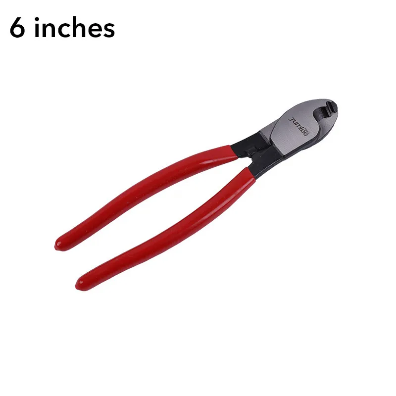 1pcs 6/8 Inch Wire Scissors Cable Cutter Multi-function Portable Carbon Steel Electrical Wire Rope Pincer Shears