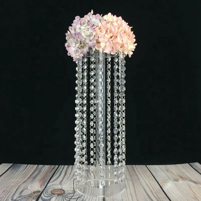 

12pcs)Wedding decoration acrylic flower stand with crystal bead for wedding table centerpieces and party decor 1426