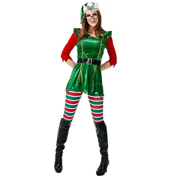 

New Elf Costume Cosplay Women Forest Elf Costumes Adult Halloween Costume For Women Christmas Elf Costume Fancy Party Dress Suit