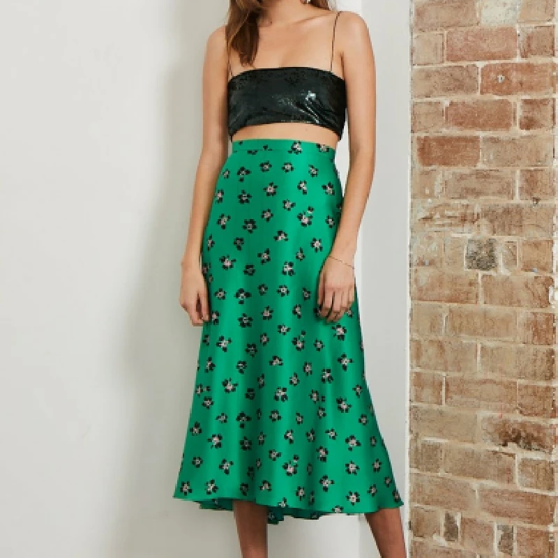 

Women Green Leopard Skirt Sexy Leopard Skirts Women Half Skirt High Waist Green Leopard Print Ladies Skirt A6012