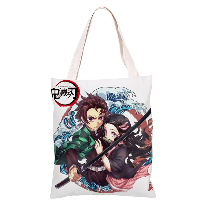 Demon Slayer Kimetsu no Yaiba Giyuu Canvas tote Bag Shoulder bags Handbag