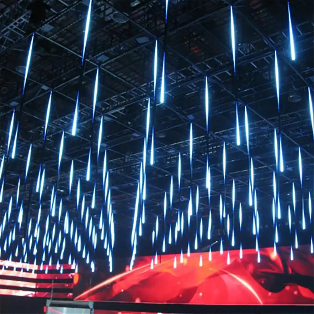 Светодиодный Метеоритный дождь Дождь огни водонепроницаемый полое украшение лампы падающие гирлянды 50 см 8 шт