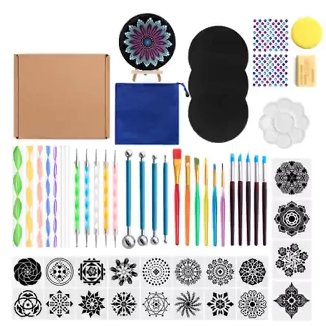  Seattle Luxe 50 Piece Mandala Dotting Tools, Easy-to