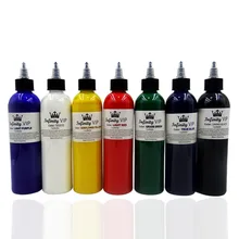 Расширенный краситель татуировки 240 мл/бутылка чистый завод татуировки краситель татуировки пигмент для перманентного макияжа пигмент для роспись по телу татуировки