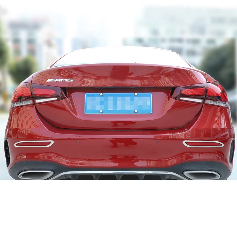 Lsrtw2017 для Mercedes Benz A Class A180 A200 Автомобильная задняя противотуманная рамка аксессуары для формовки