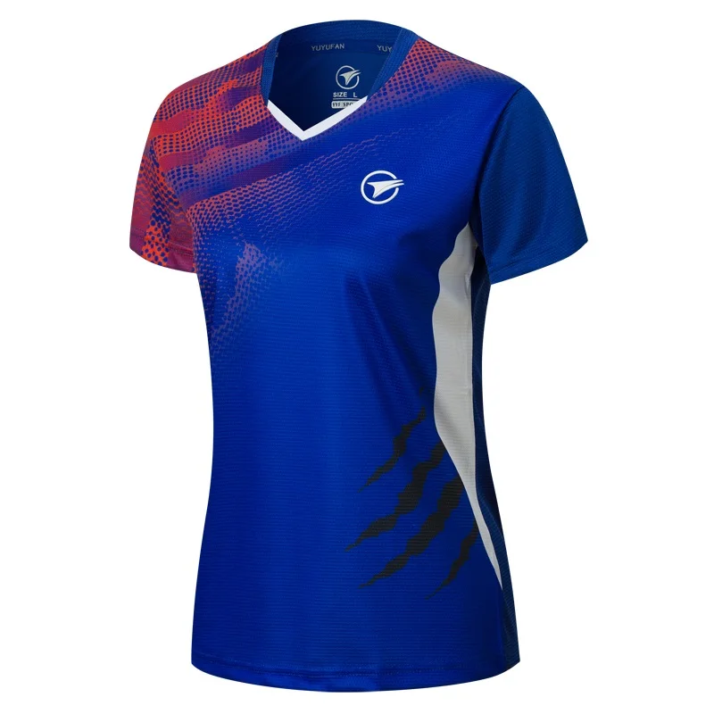 Новая детская спортивная футболка, рубашка для бадминтона для детей, рубашка для настольного тенниса для мальчиков, теннисные майки для мальчиков, футболки для бега для девочек - Цвет: Child 1 shirt B121