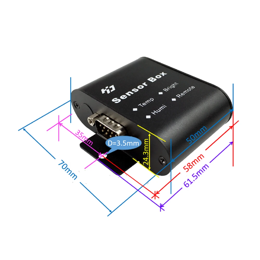 HD-S108 Full Color LED Screen Sensor Box Temperature Brightness Humidity Remote control Work with A3/A4/A5/A6/ D16/ C16C