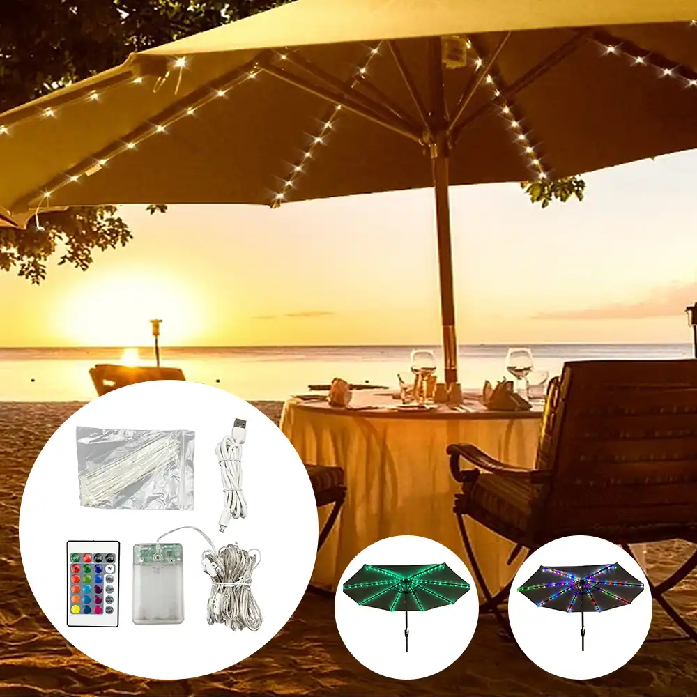 Ledgle Multifunctional Outdoor Led Umbrella Light 48leds Rechargeable Light Bluetooth Speaker Emergency Tent Light Garden Lamp Aliexpress