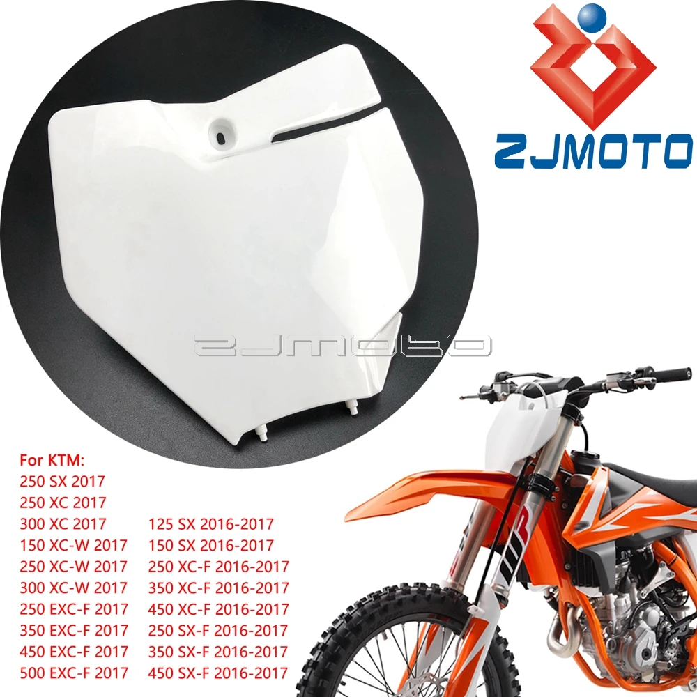 На мотоцикле номерной знак для 150 250 300 SX XC W 350 450 500 EXC F 2017 Байк Передняя табличка с