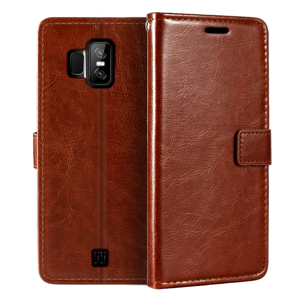 Чехол-книжка для Homtom S7 из искусственной кожи с отделением карт и подставкой |