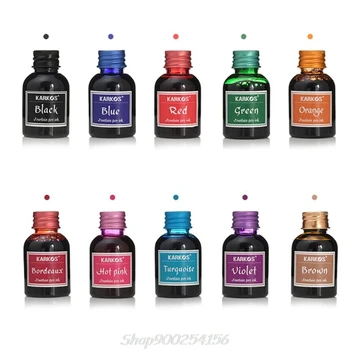 

1 Bottle Pure Colorful 30ml Fountain Pen Ink Refilling Inks Stationery School Au03 20 Dropship