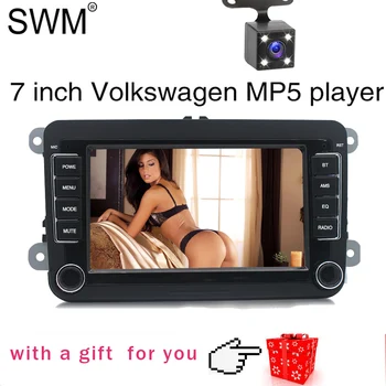 

2 Din Car Radio for VW Volkswagen Golf 5 7 " Auto Radio Stereo MirrorLink Reversing Camera Autoradio Radio Coche Bluetooth FM