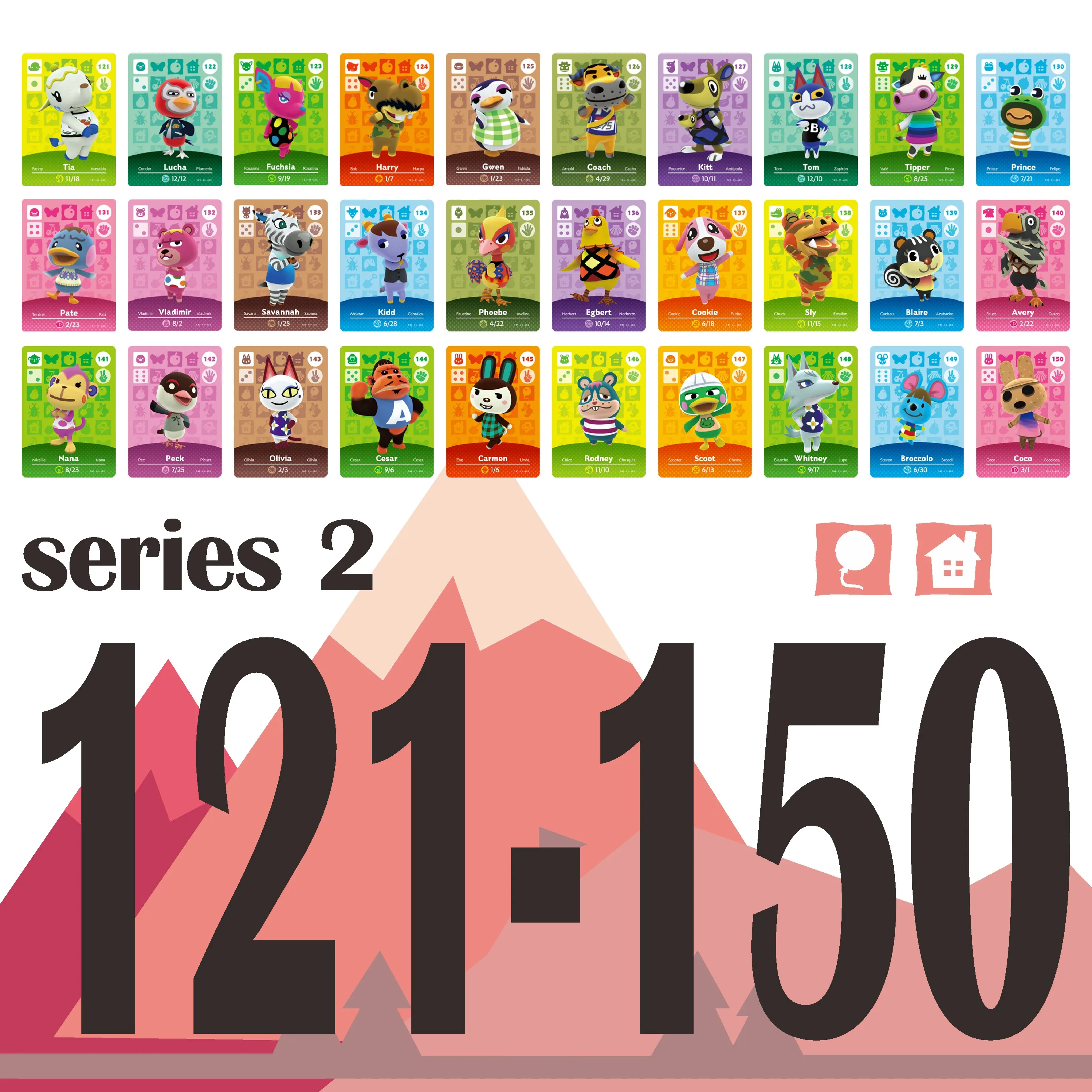 121-150 карты Amiibo Animal Crossing New Horizons игровые серии сезонные 2 | Безопасность и защита