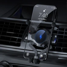 10W Car Wireless Charger For iPhone 12 11 Pro Max XS XR X Car Gravity Mount For Samsung S21 Note 20 Ultra Charge Phone Holder