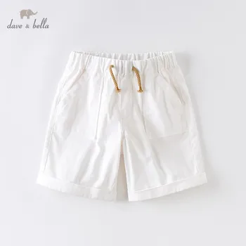 

DKS13451 dave bella summer 5Y-13Y kids boys fashion solid pockets shorts children boutique casual kneel-length pants