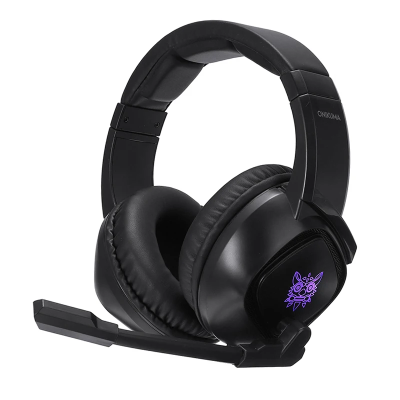 Pohiks 1pc Black 3 5mm Wired RGB Light Gaming Headset Professional Gamer Earphone Surround Sound Headphone for PC Computer
