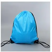 SKY BLUE Водонепроницаемый полиэфирный Карманный Спортивная Фитнес сумка складной рюкзак Drawstring торговый Пеший Туризм Кемпинг Сумка пляжный Плавание - Цвет: SKY BLUE