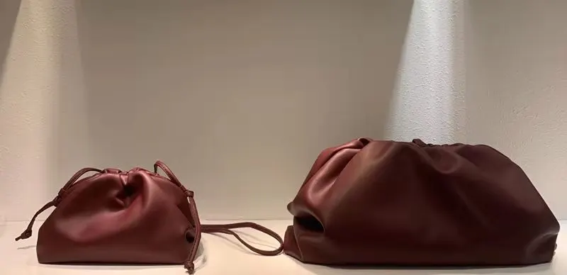 Натуральная кожа облачная сумка мягкая мятая пельмень сумка через плечо роскошные сумки для женщин дизайн для высокого качества - Цвет: 5