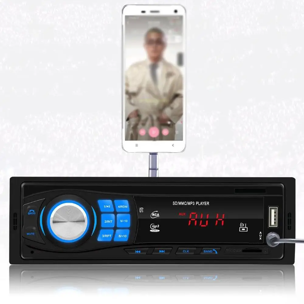 Автомобильный MP3 плеер 12 В USB магнитола с дистанционным управлением|MP3-плеер для