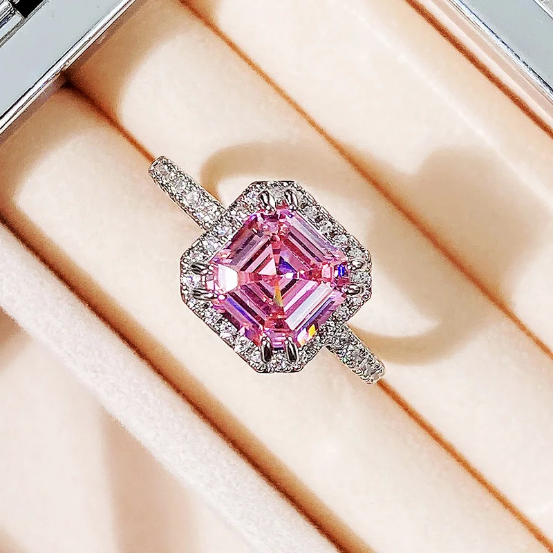 CZ Rings For Women Brilliant Finger Accessories Proposal Engagement Rings Fashion Jewelry