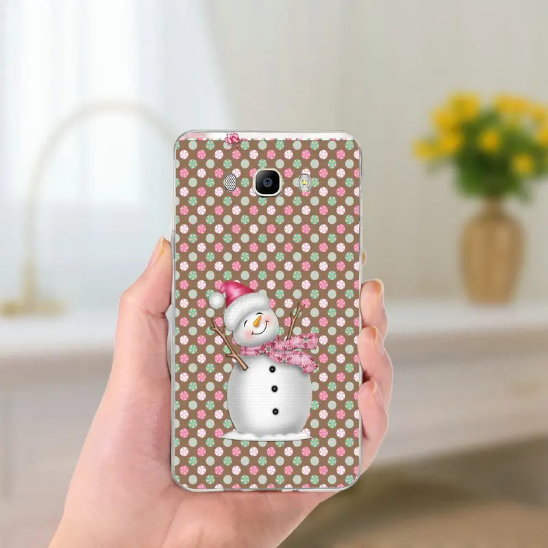 Для Samsung Galaxy A3 A5 A7 J2 J3 J4 J5 J6 J7 Coque чехол мягкий, ТПУ силиконовый чехол для мобильного телефона чехлы веселый рождественский подарок