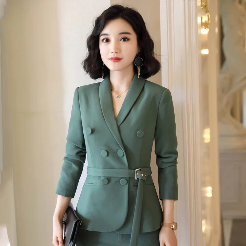 

2019 Small Suit Women's Half-sleeve Shirt Business Slim Women's Work Clothes Formal Wear Fashion Suit