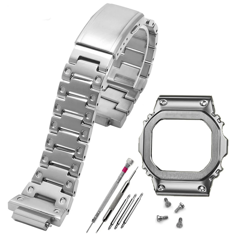 Stainless Steel Watchband with Bezel