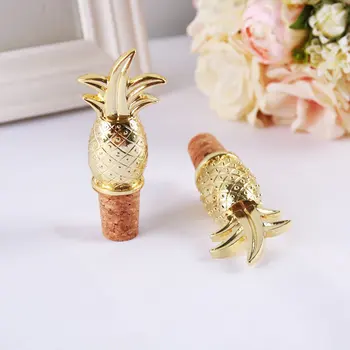 

Creative Pineapple Champagne Red Wine Bottle Stopper Cork Plug Wedding Party Decorations Business Travel Souvenirs