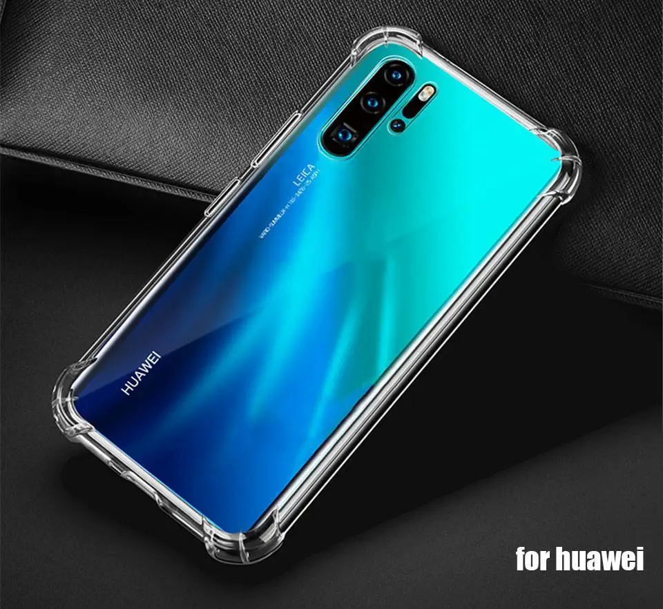 Прозрачный чехол для huawei P30 P20 P Smart Honor 9X 8X 10i 20i 20 Nova 5 5i mate 30 20 Lite Pro противоударный чехол из ТПУ