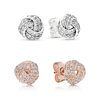 

YDX 100% 925 Sterling Silver Earrings Latest Glamour Female Twisted Triangle Earrings Temperament Luxury Jewelry